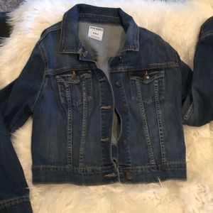Old Navy Cropped Denim Jacket Size Medium